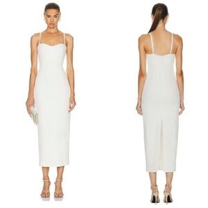 NEW SIMKHAI Caspian Bustier Dress in White